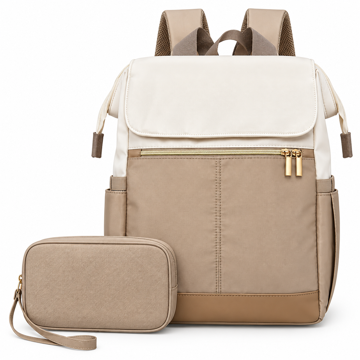 MOREGOSU Laptop Backpack for Women, Wide Open Work and Travel Backpack