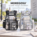 MOREGOSU Clear Backpack for Work, College & Travel