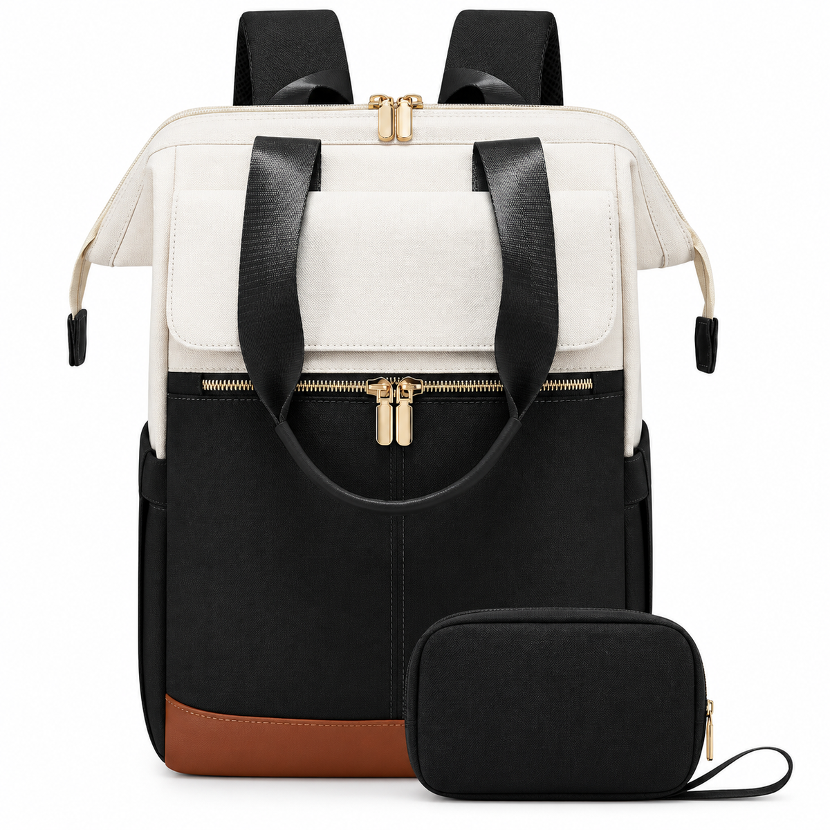 MOREGOSU Laptop Backpack for Women, Wide Open Work and Travel Backpack