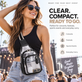 MOREGOSU Clear Sling Bag for Concerts, Events & Everyday Carry