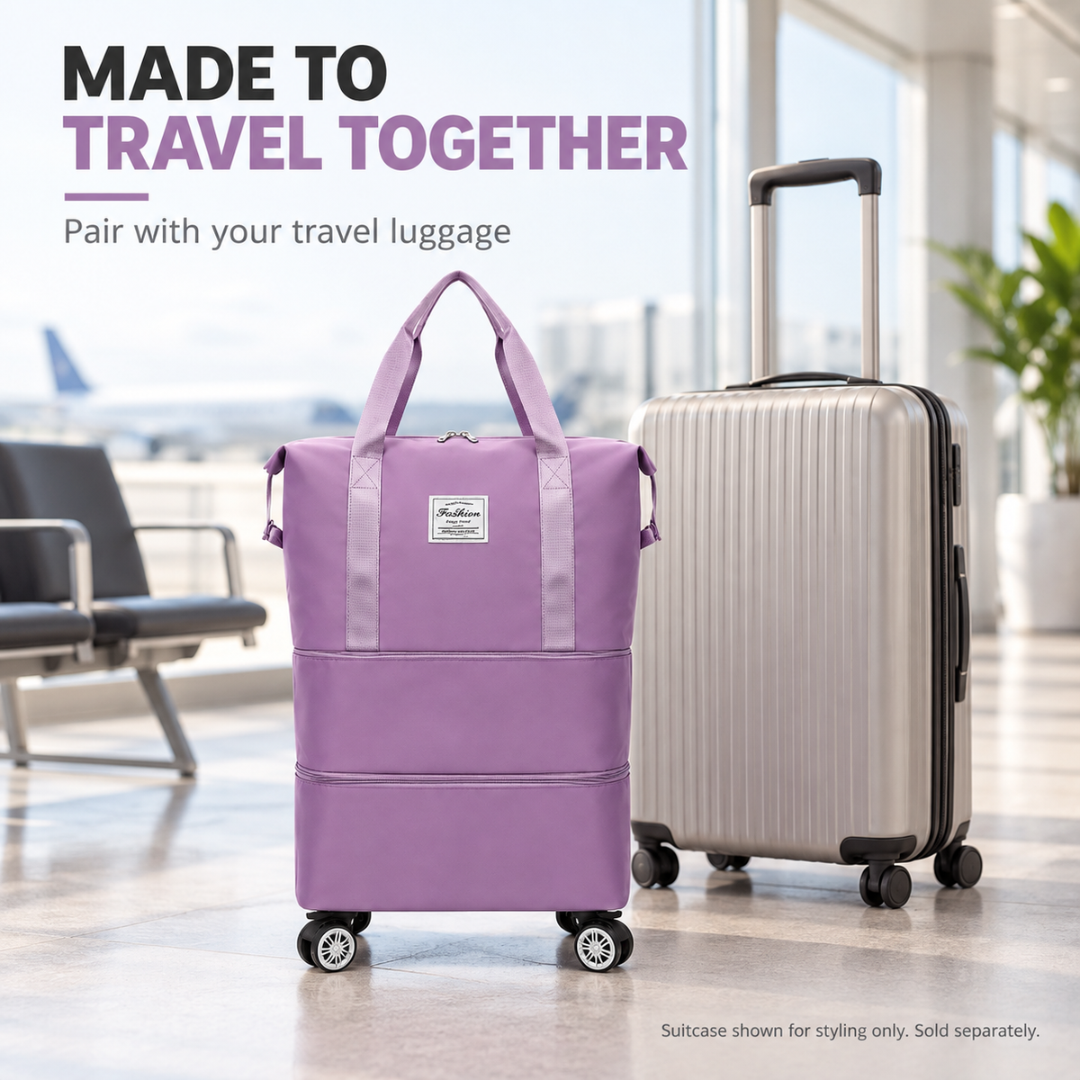 360° Spinner Detachable Travel Bag