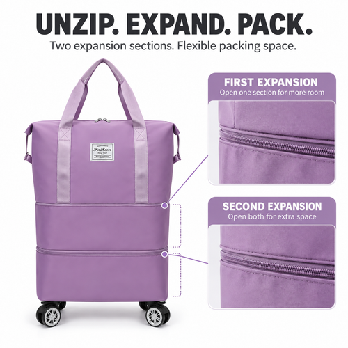 360° Spinner Detachable Travel Bag