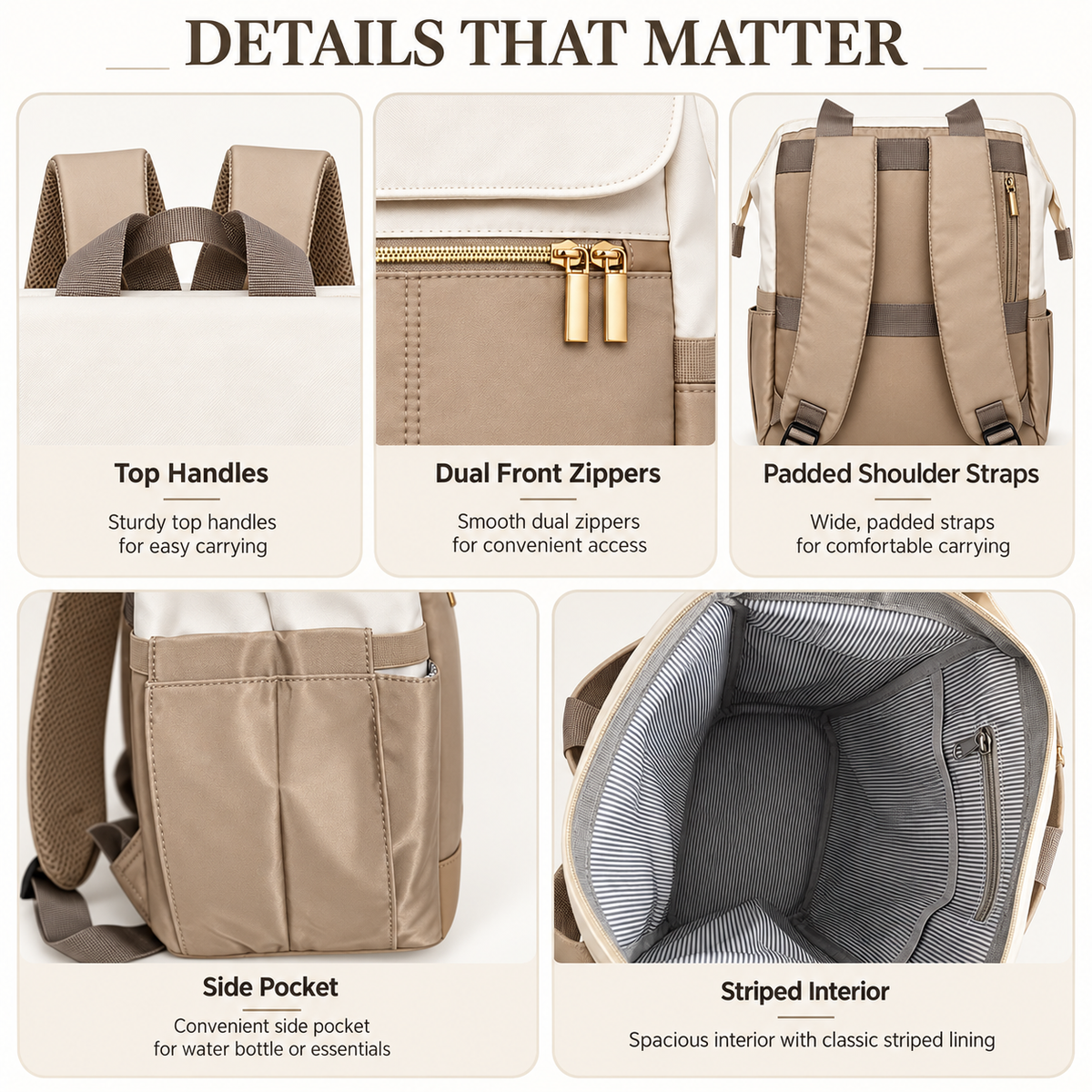 MOREGOSU Laptop Backpack for Women, Wide Open Work and Travel Backpack